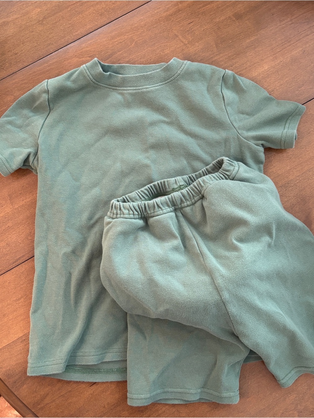 Pejamas Kids Short Sleeve Pajama Set - Sage Green